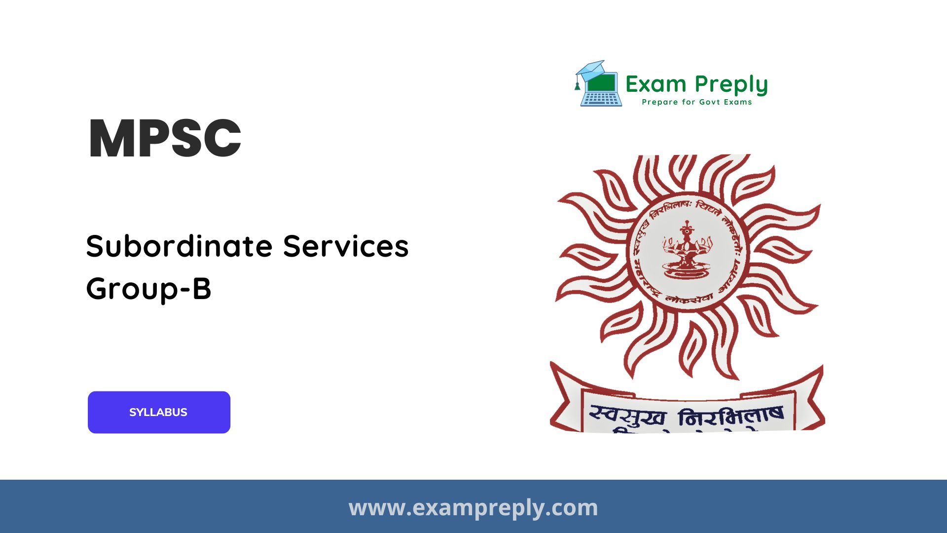 MPSC Subordinate Services Group B Syllabus, Exam Pattern - Exam Preply