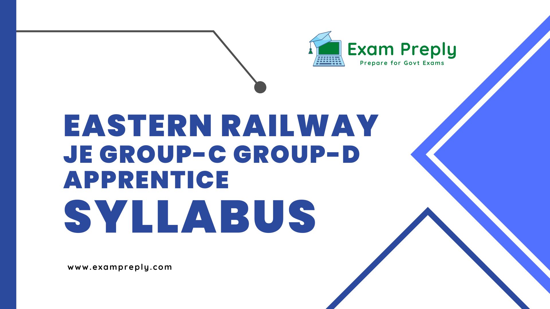 Eastern Railway JE / GroupC, GroupD, Apprentice Syllabus, Exam